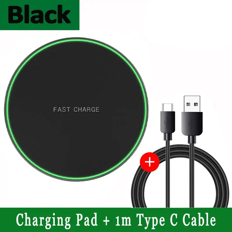 Wireless Charger Mobile Phone Chargers Pad - Fast Charging Dock Station