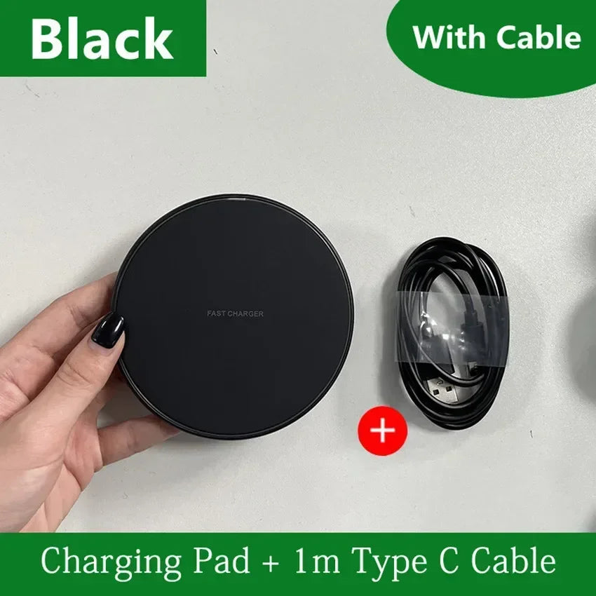 Wireless Charger Mobile Phone Chargers Pad - Fast Charging Dock Station