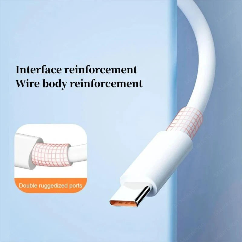 120W 10A Type C Cable - Super Fast Charging & Data Transfer Cable for Huawei, Xiaomi, Samsung, and More