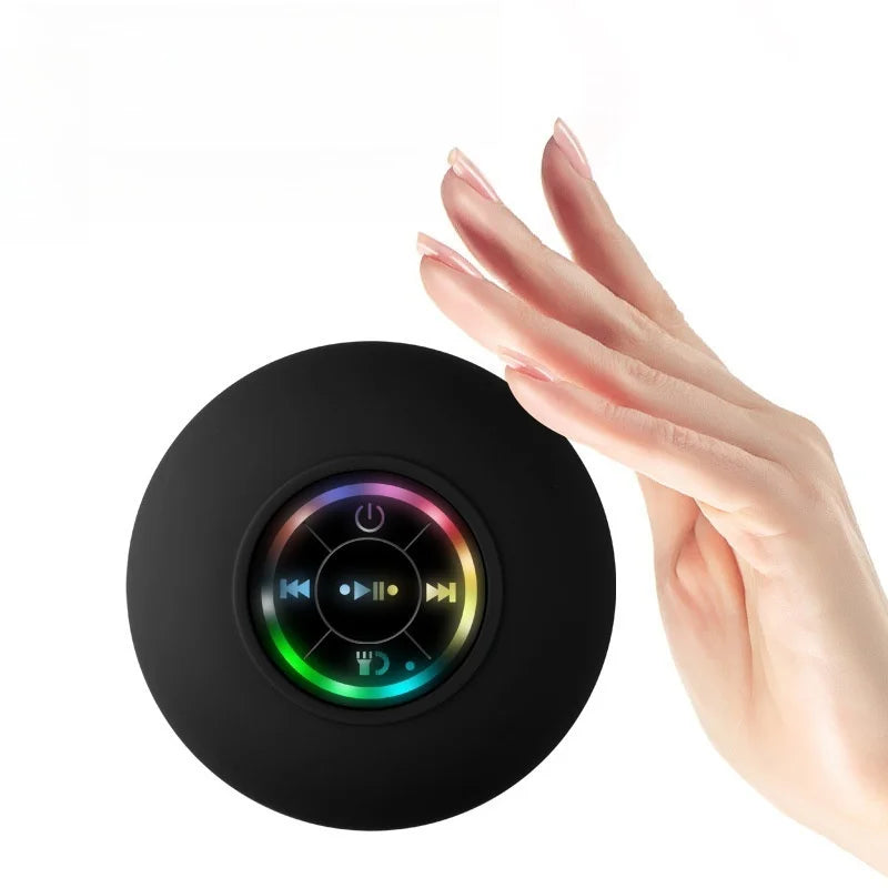 2025 Waterproof Wireless LED Bluetooth Speaker - Portable Outdoor Sports Stereo with Suction Cup