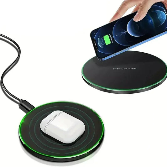 Wireless Charger Mobile Phone Chargers Pad - Fast Charging Dock Station